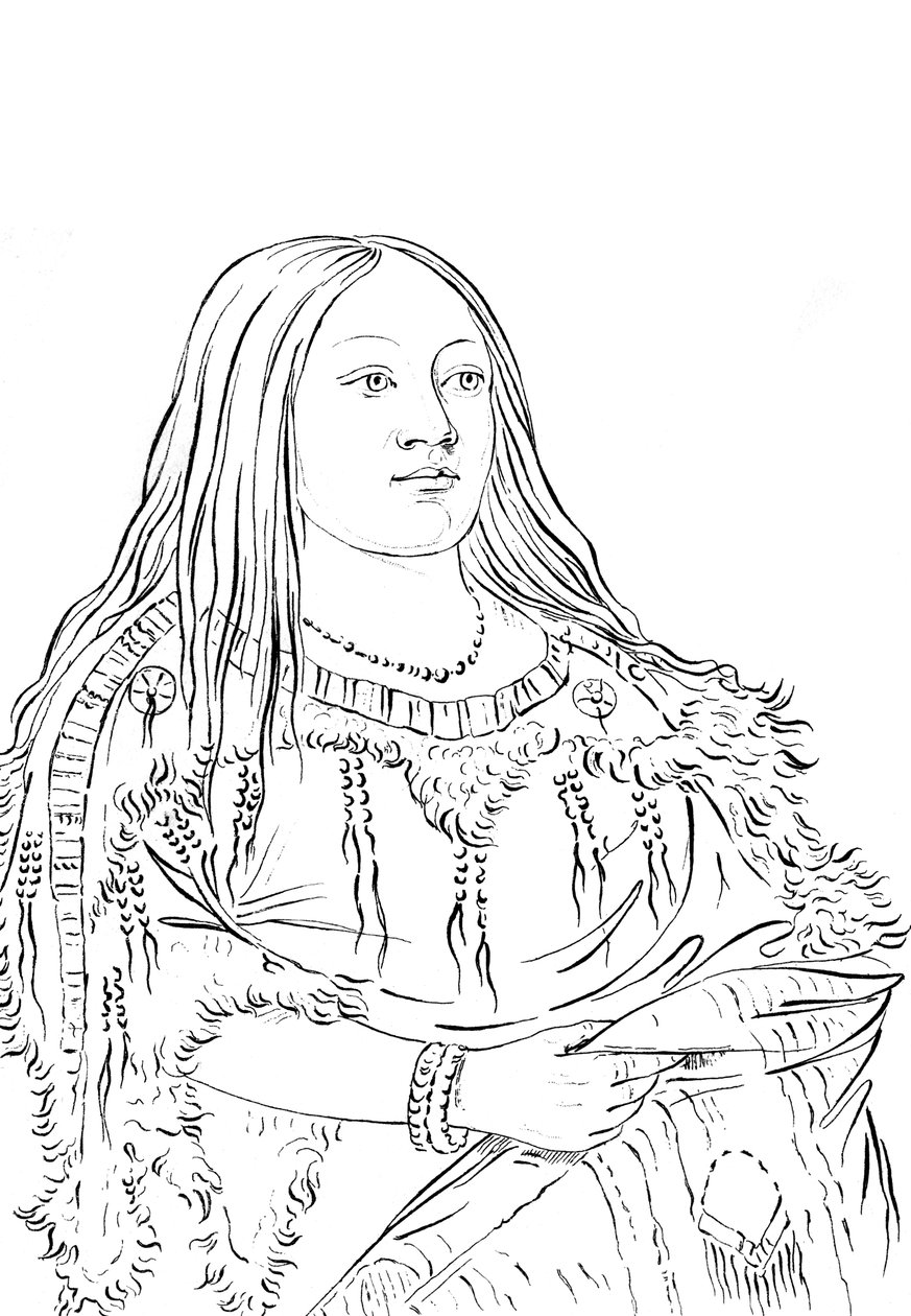 Portret rdzennej Amerykanki, 1841. autorstwa Myers and Co