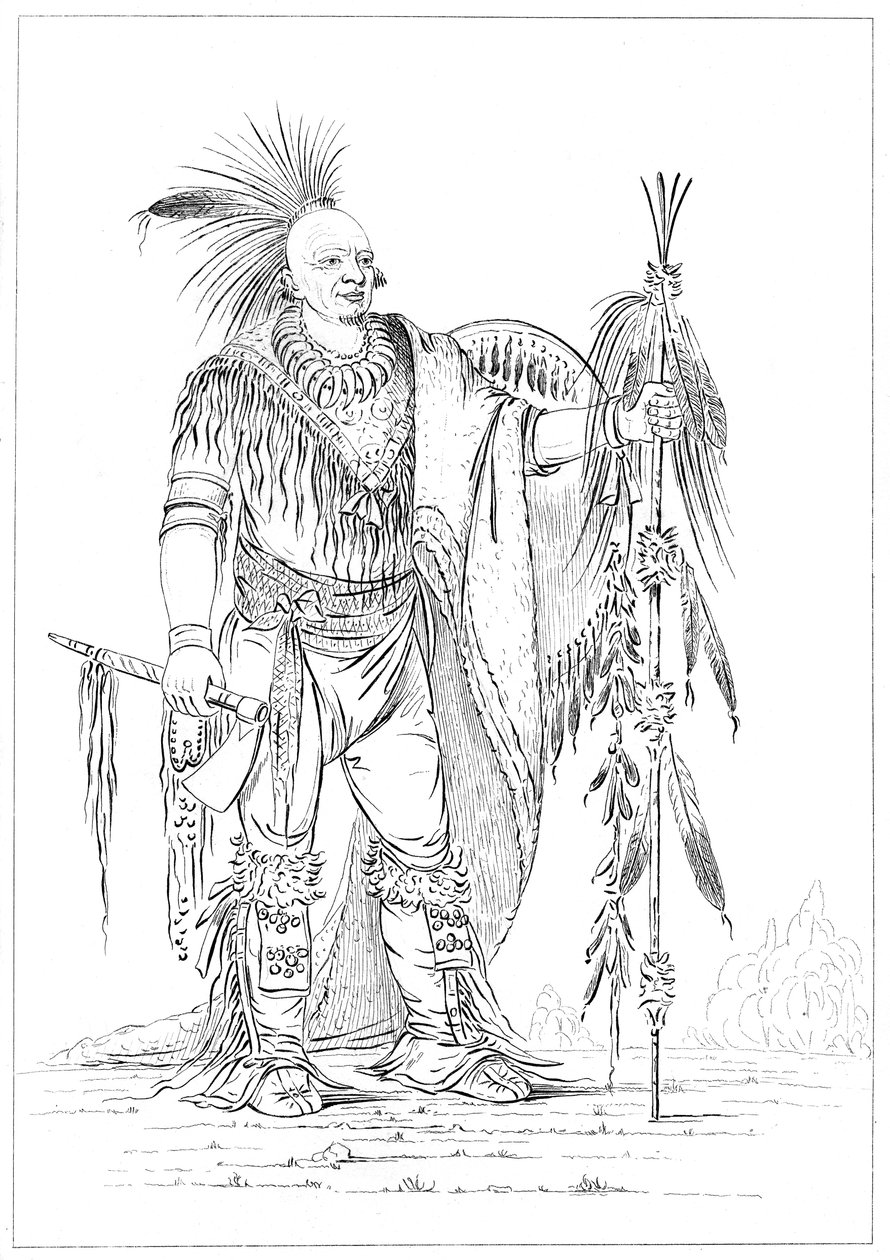 Sac lub Fox odważny, 1841. autorstwa Myers and Co
