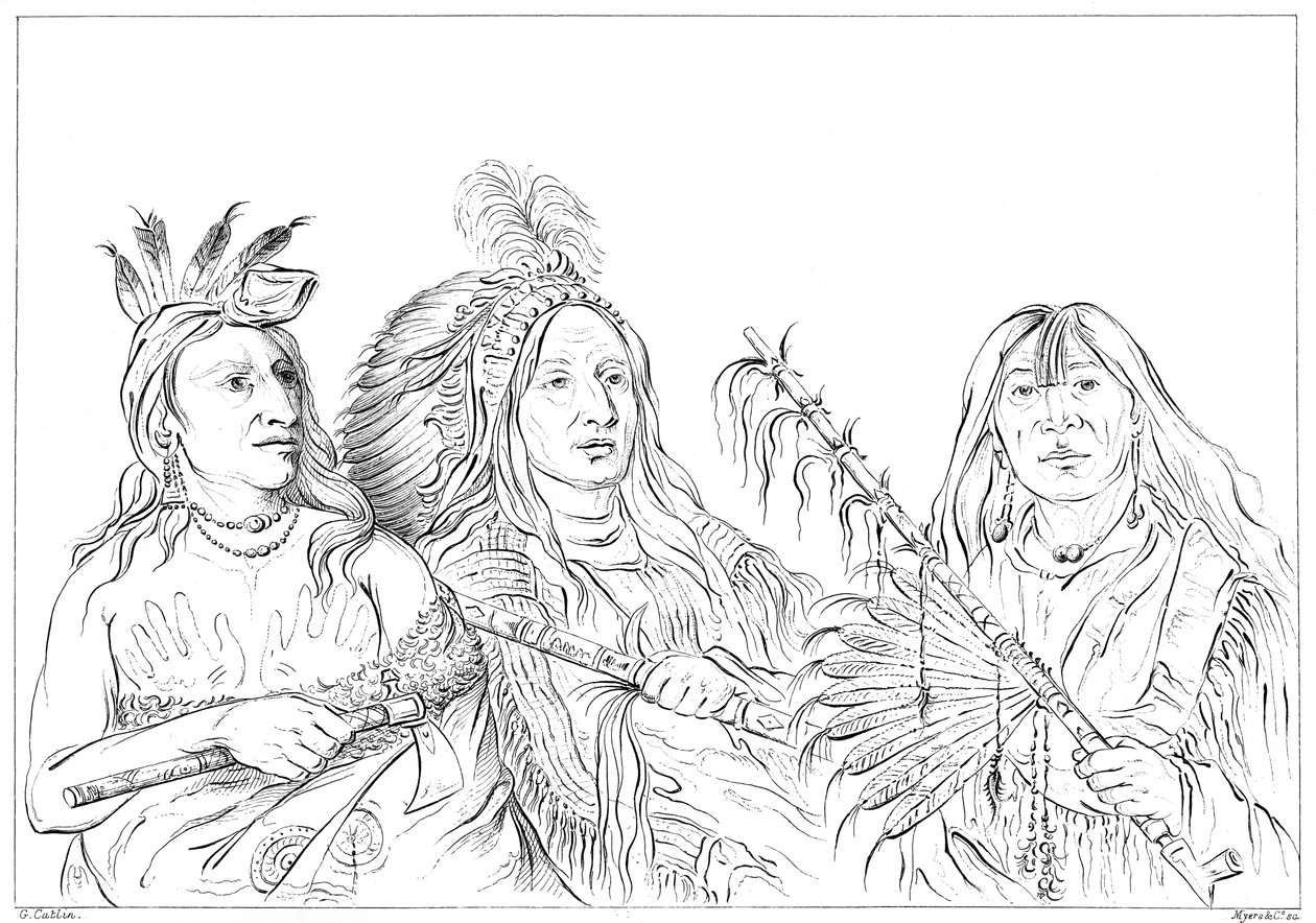 Siuks, 1841. autorstwa Myers and Co
