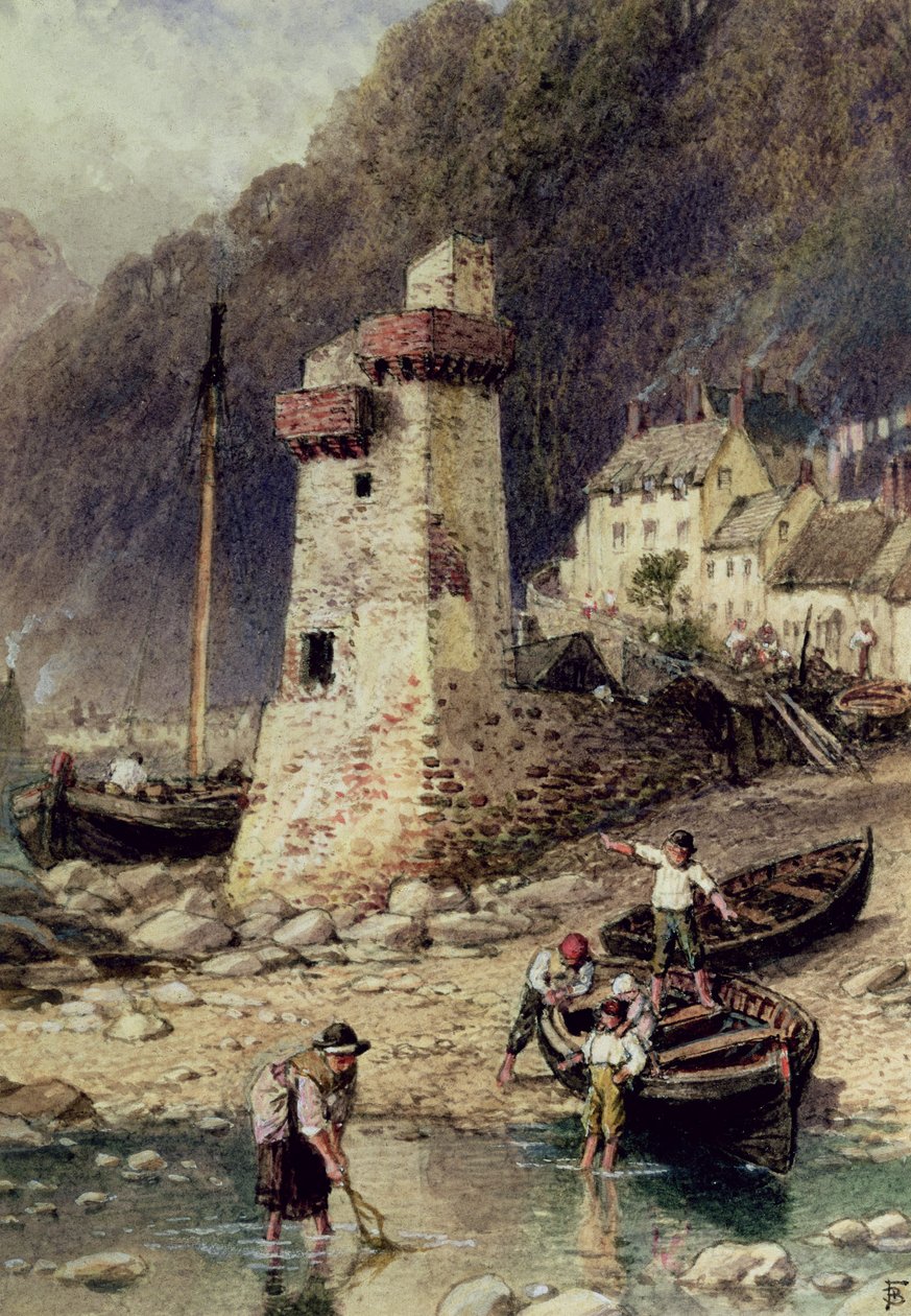 Lynmouth, Devonshire autorstwa Myles Birket Foster