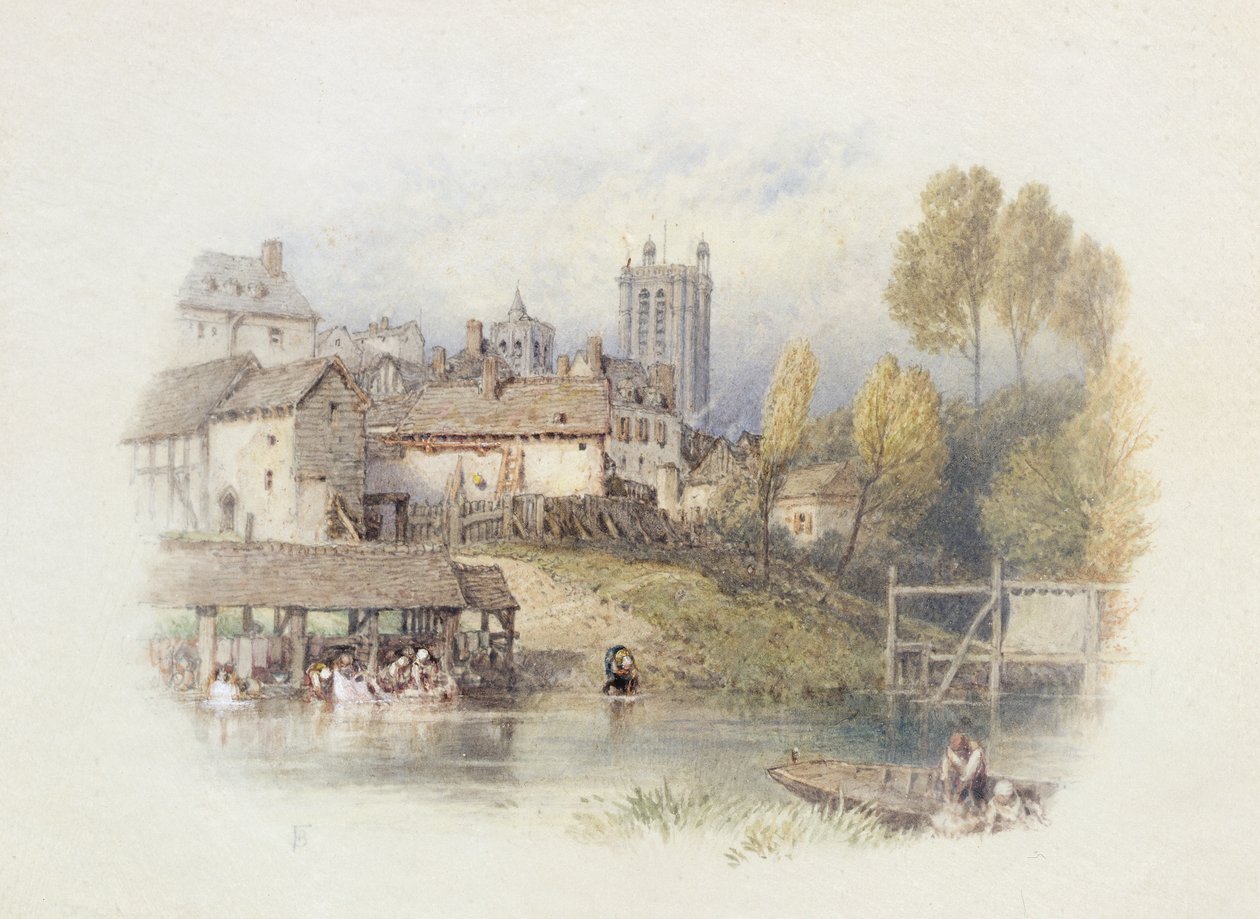 Nantes, francja autorstwa Myles Birket Foster