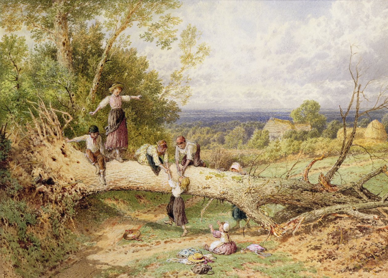 د لوبې وختپولي autorstwa Myles Birket Foster