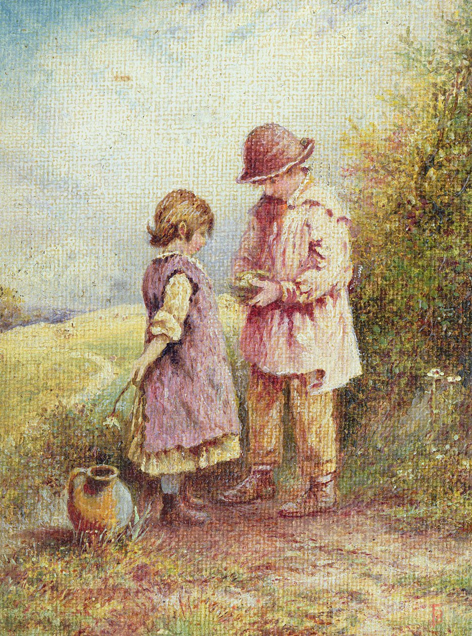 Ptasie gniazdo autorstwa Myles Birket Foster