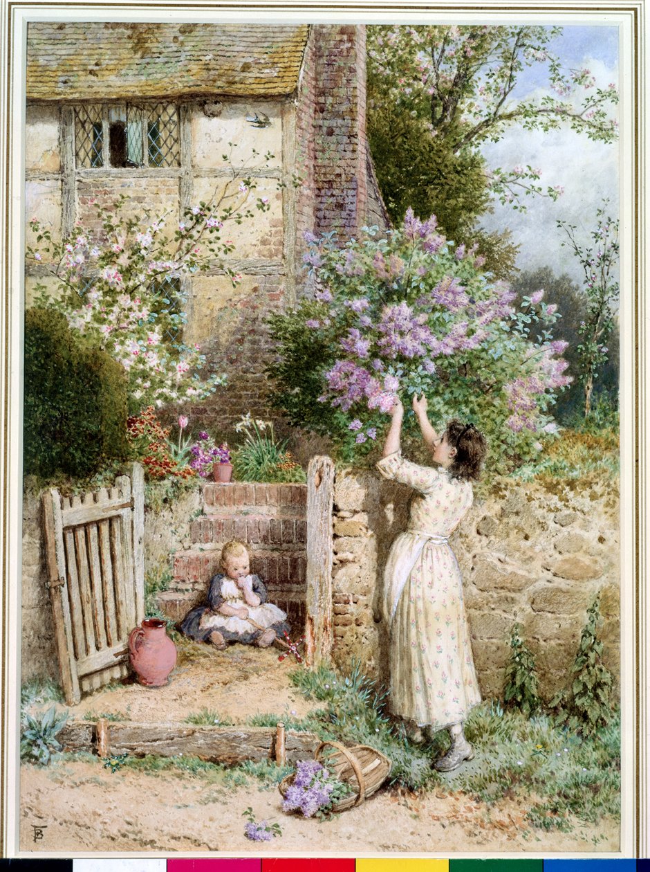 Domek Liliowy (wc i kolor nadwozia na papierze) autorstwa Myles Birket Foster