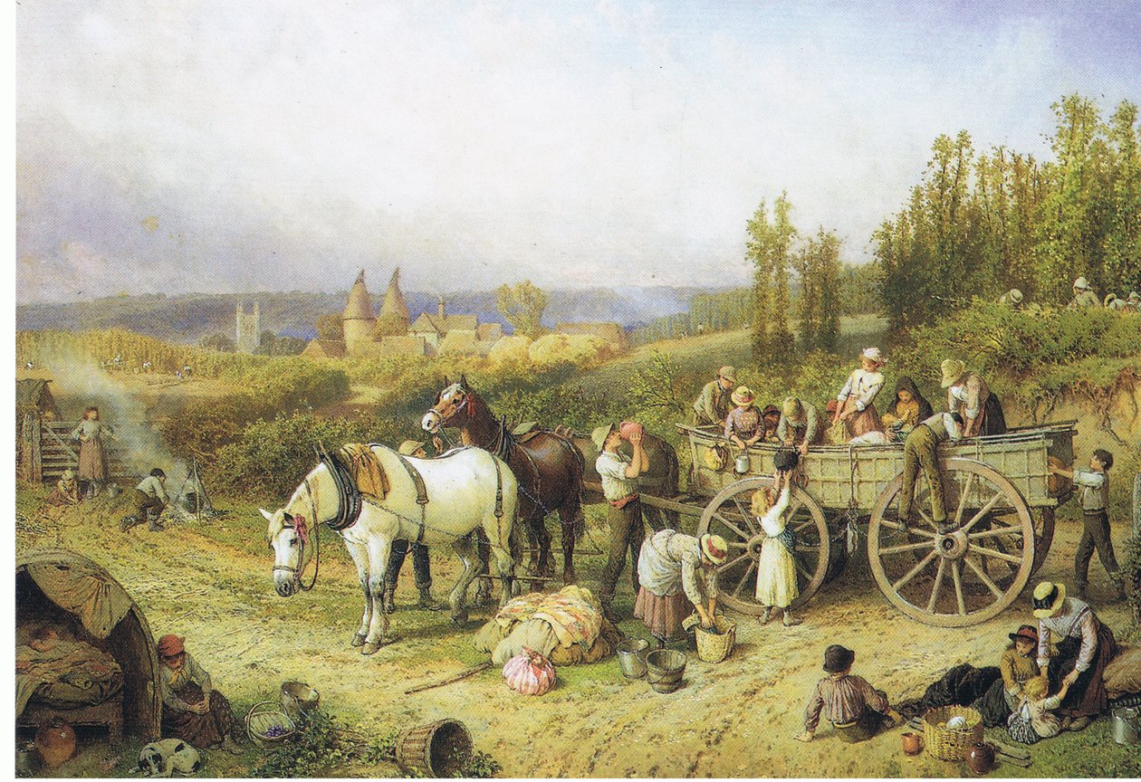 Wózek na farmę autorstwa Myles Birket Foster