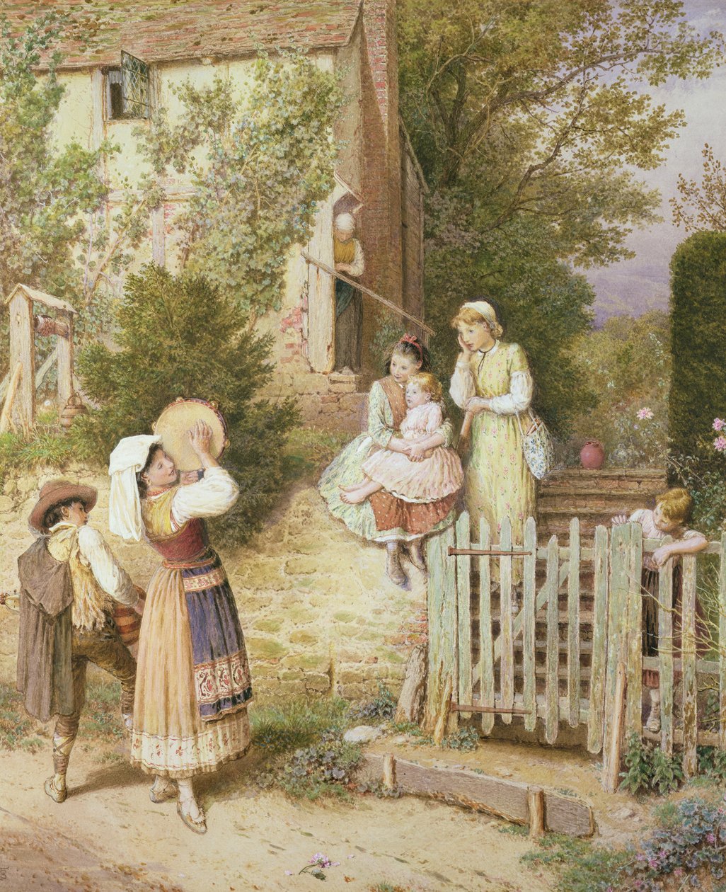 Wędrujący Minstrels autorstwa Myles Birket Foster