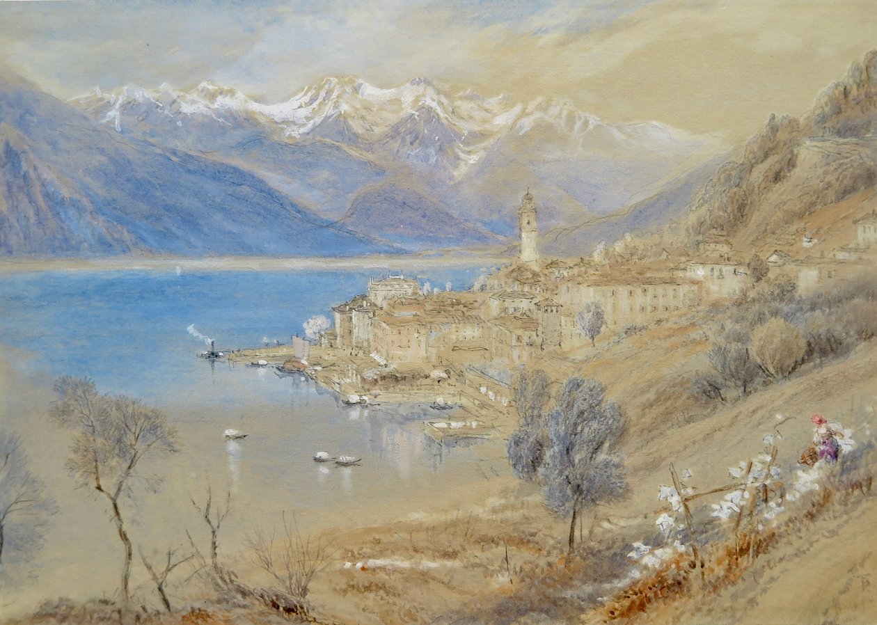 Bellagio, na brzegu jeziora Como autorstwa Myles Birket Foster
