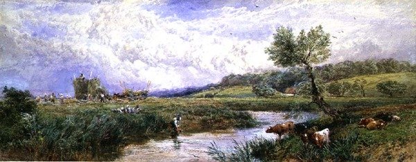 Czas zbiorów autorstwa Myles Birket Foster