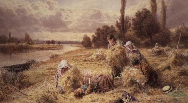 Sianokosy autorstwa Myles Birket Foster