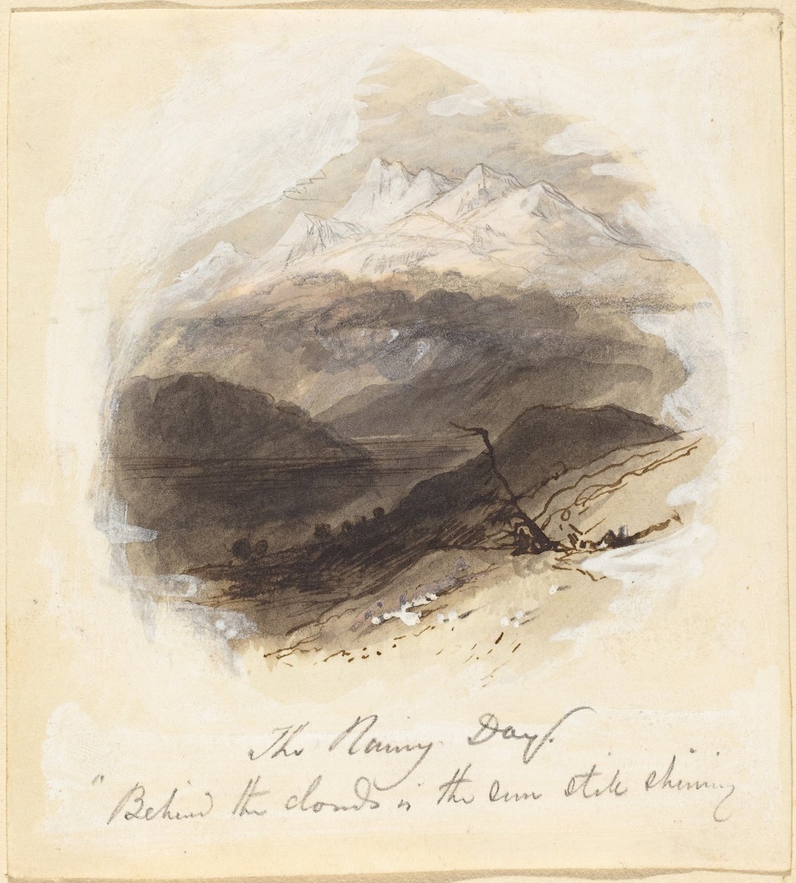 Ilustracja do „Deszczowego dnia” Longfellowa autorstwa Myles Birket Foster