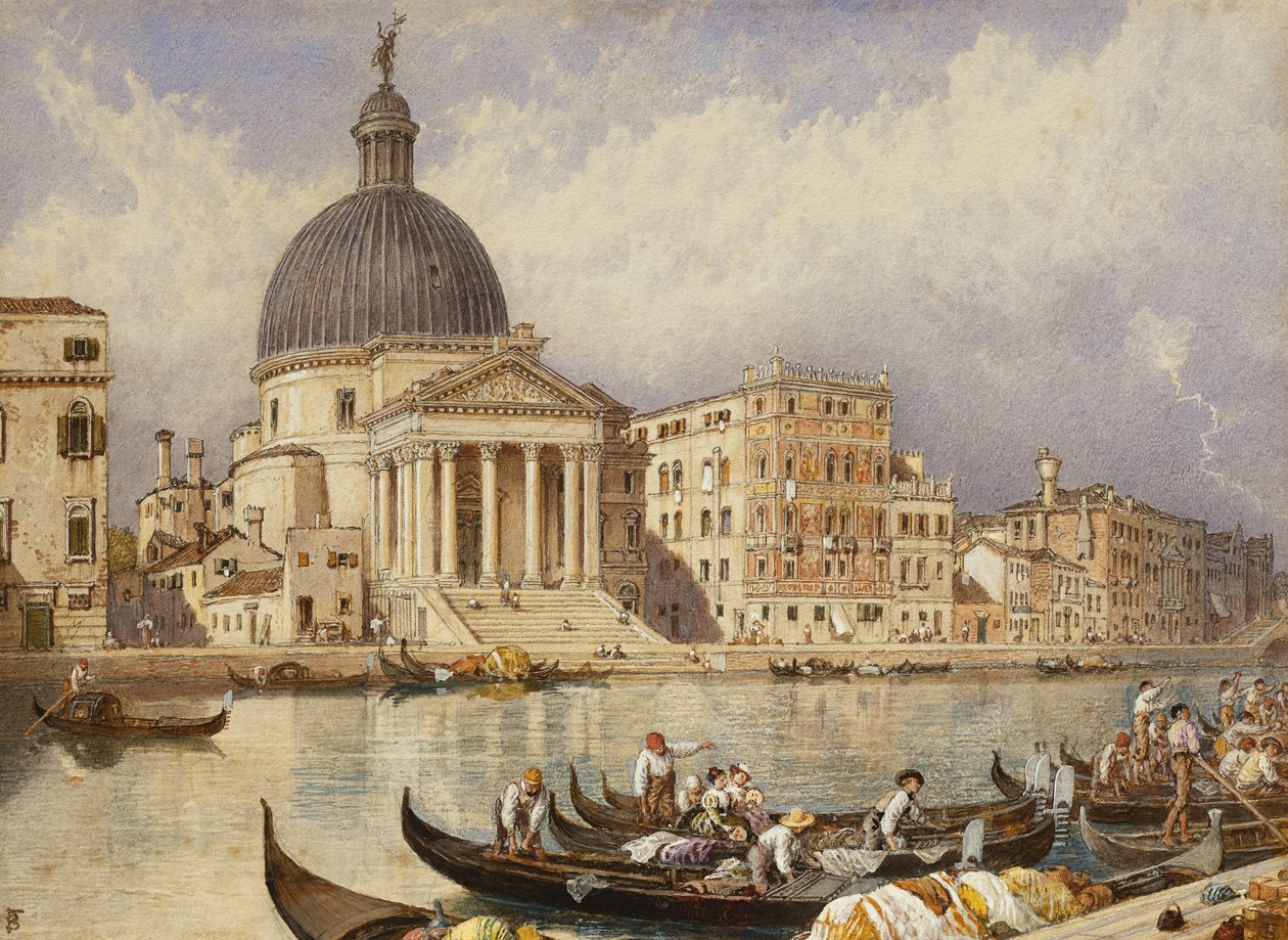 Kościół San Simone i San Guida autorstwa Myles Birket Foster