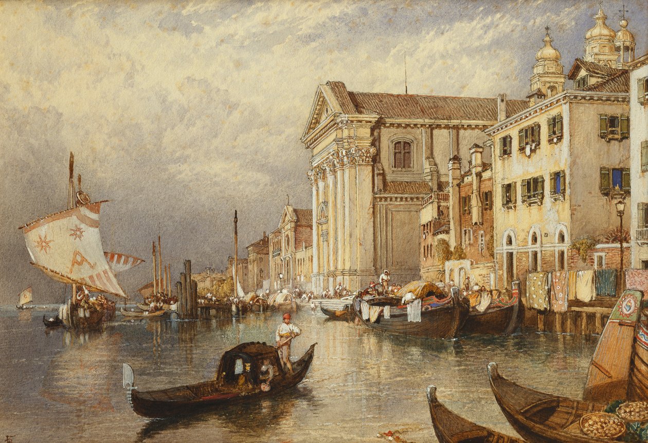 Kościół Santa Maria del Rosario lub Gesuati, Wenecja, autorstwa Myles Birket Foster