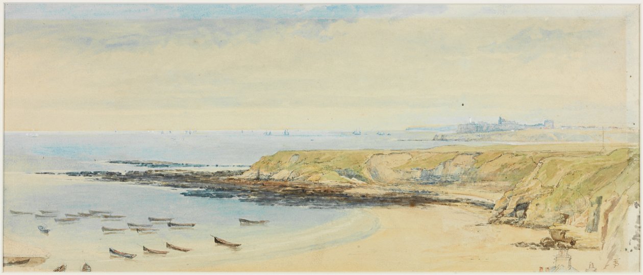 Tynemouth z Cullercoats (kolor nadwozia) autorstwa Myles Birket Foster