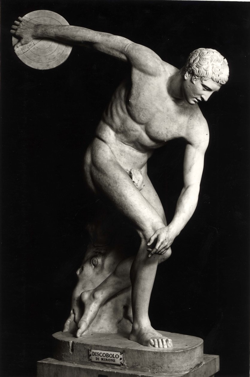 Discobolus, kopia oryginału z brązu autorstwa Myron