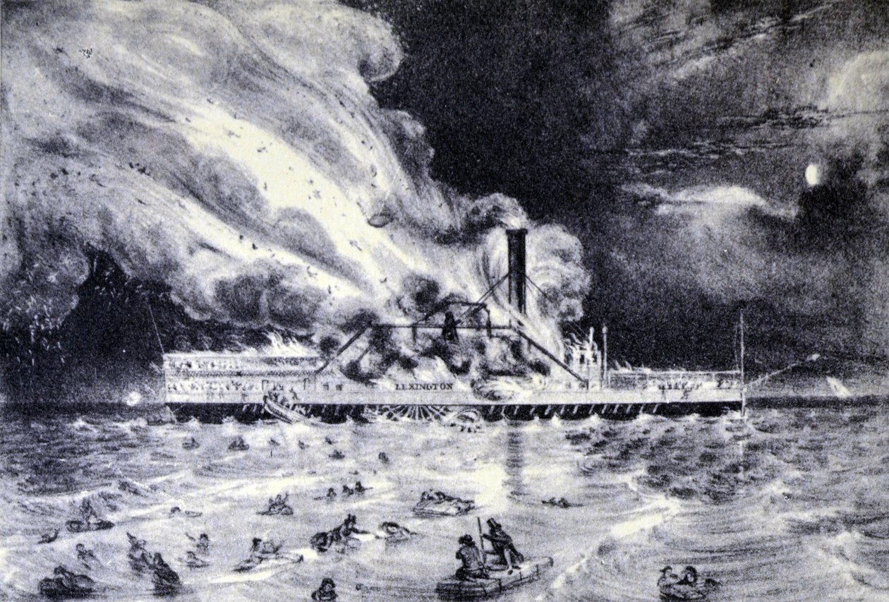 Currier & Ives ilustracja XIX wieku. Lexington, Wielki Monarcha Turf i Ojciec Zawodników autorstwa N. and Ives, J.M. Currier
