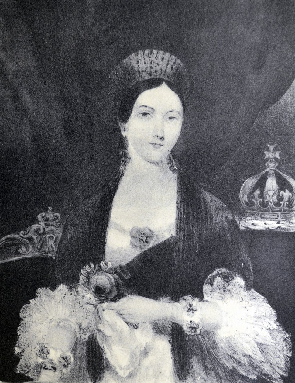 Currier & Ives ilustracja XIX wieku. królowa Wiktoria autorstwa N. and Ives, J.M. Currier
