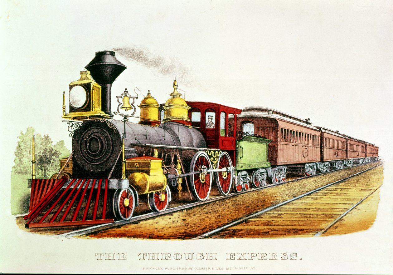 Ekspres przelotowy autorstwa N. and Ives, J.M. Currier