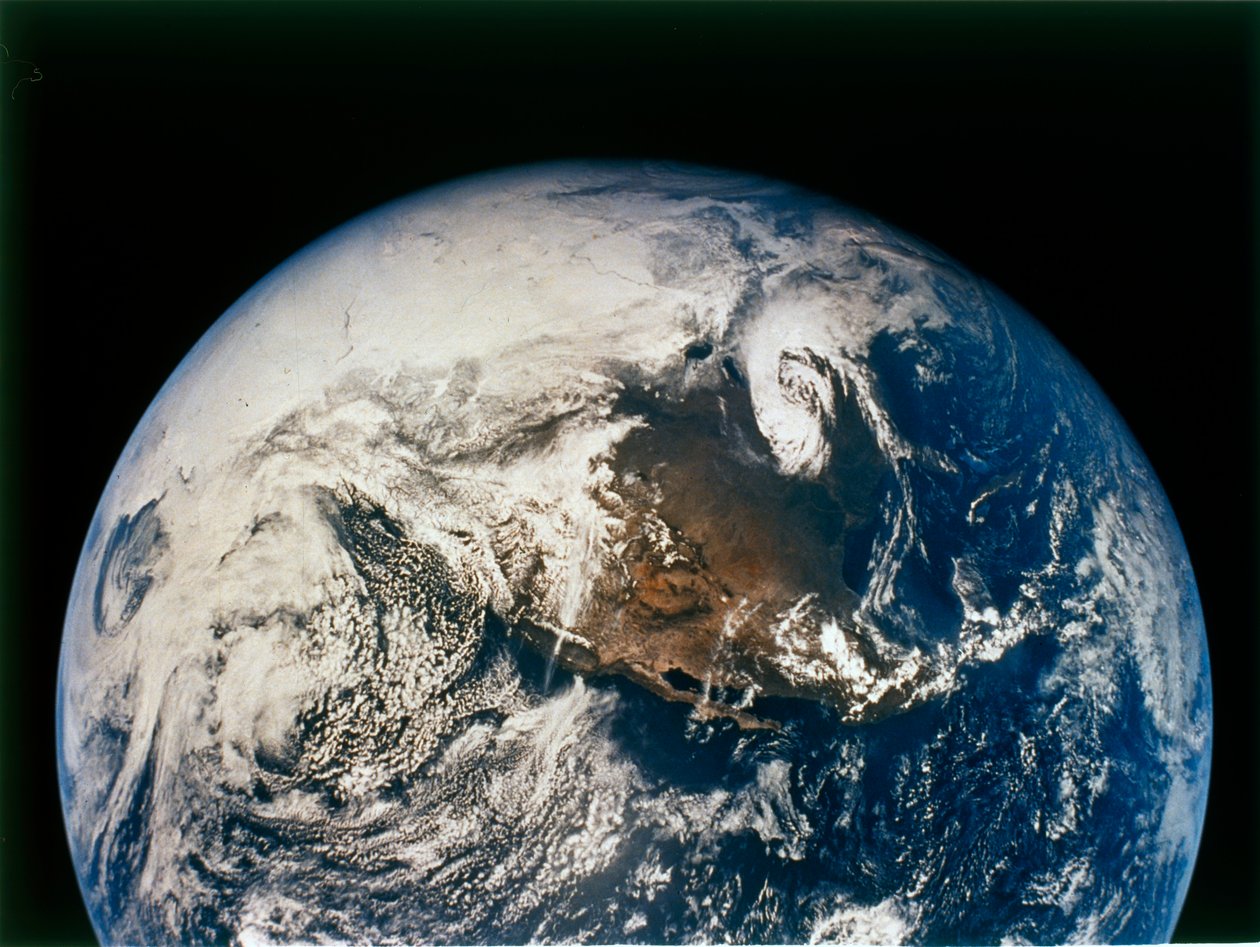 Ameryka Północna i Środkowa z Apollo 16, 16 kwietnia 1972. autorstwa NASA Images