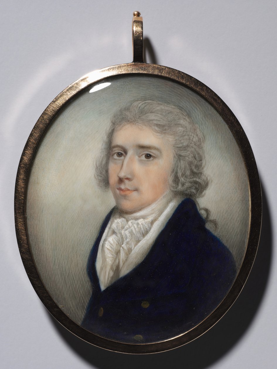 Portret mężczyzny, ok. 1795-1800. autorstwa N*** Freese