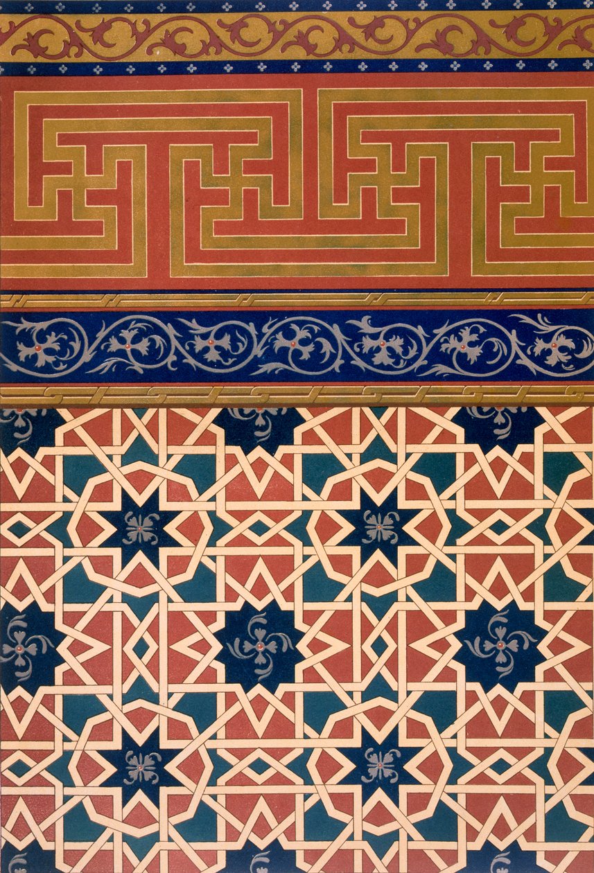 Dekoracja architektoniczna, mozaika, w tym obramowanie, wyd.1883. autorstwa N. Simakoff