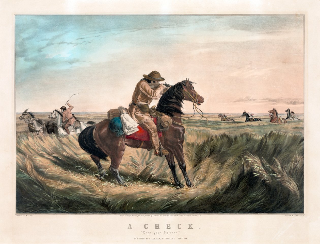 Old West Sharpshooter autorstwa Currier & Ives autorstwa Currier and Ives