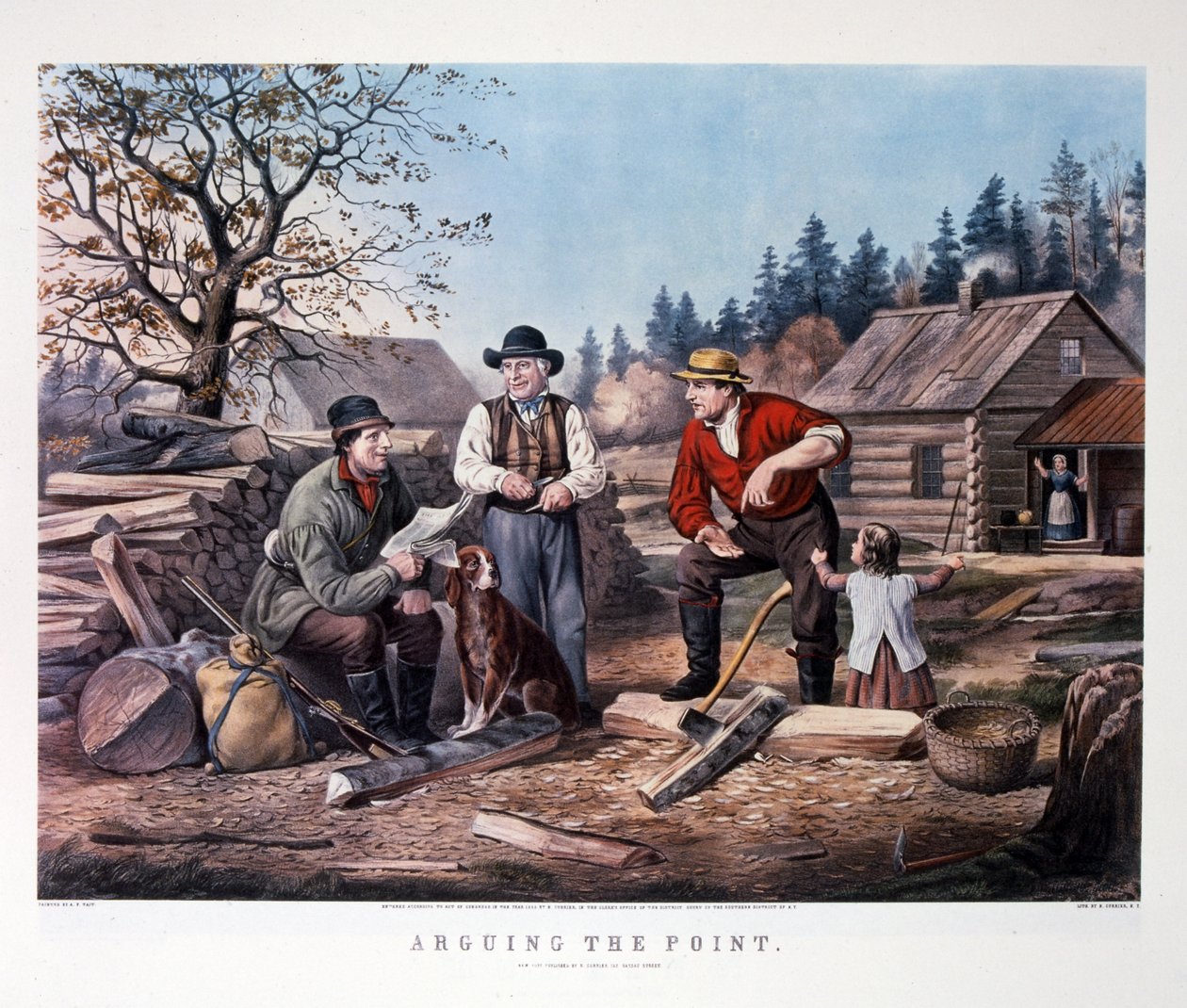 "Argumentacja" autorstwa N. and Ives J.M. (1824 95) Currier