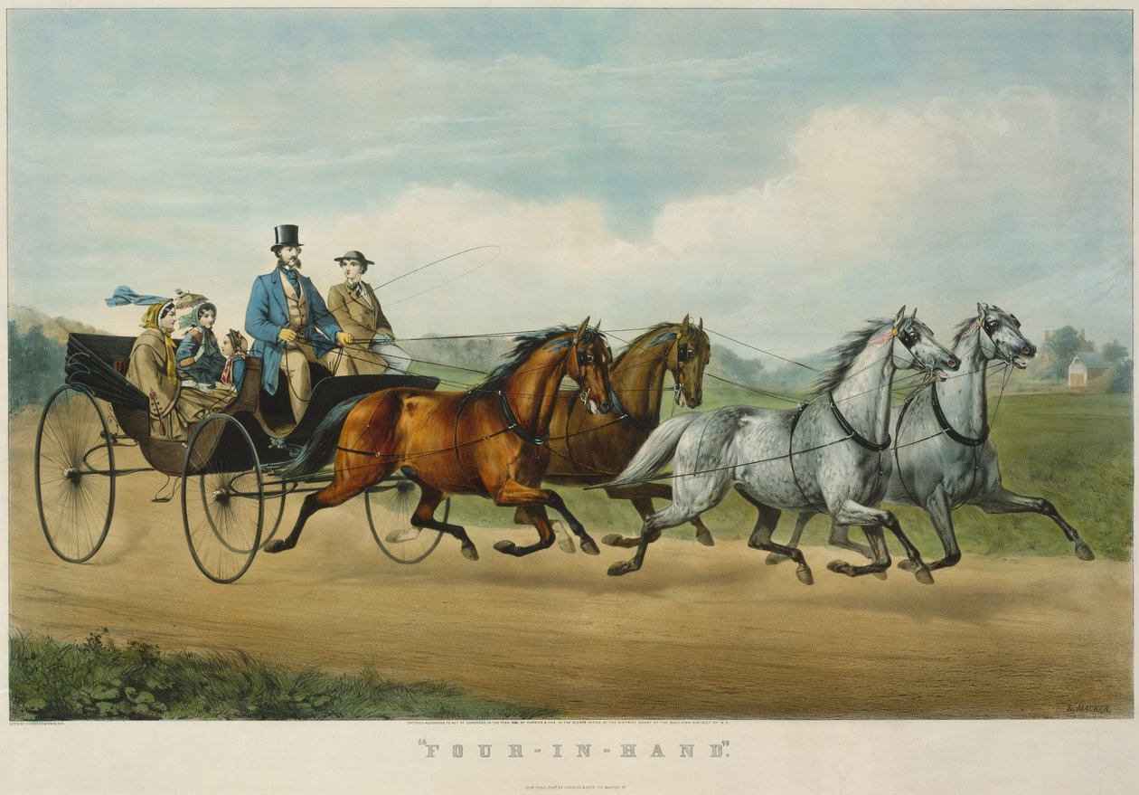 Czterech w ręku autorstwa Currier and Ives