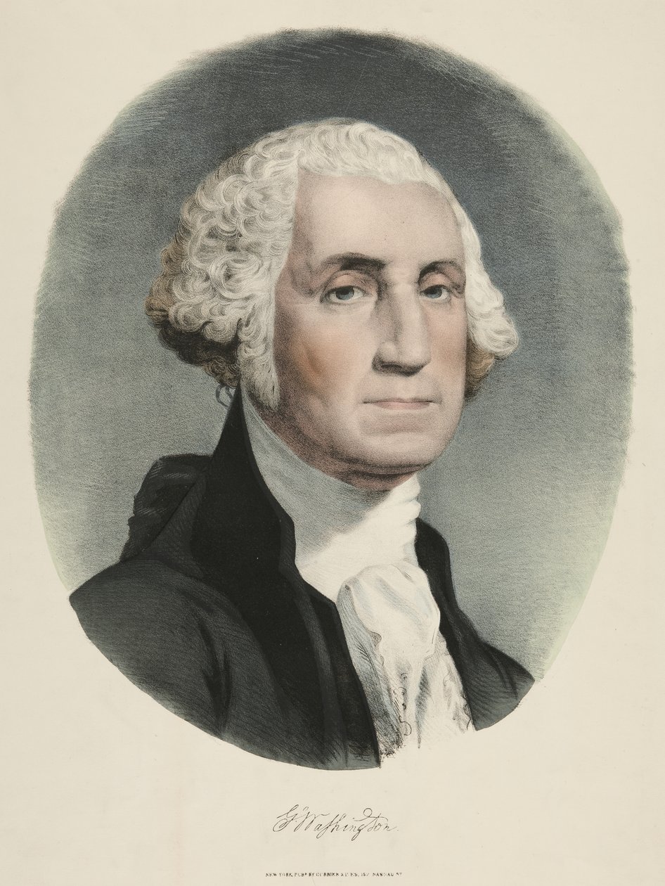 George Washington (litografia kolorowa) autorstwa Currier and Ives