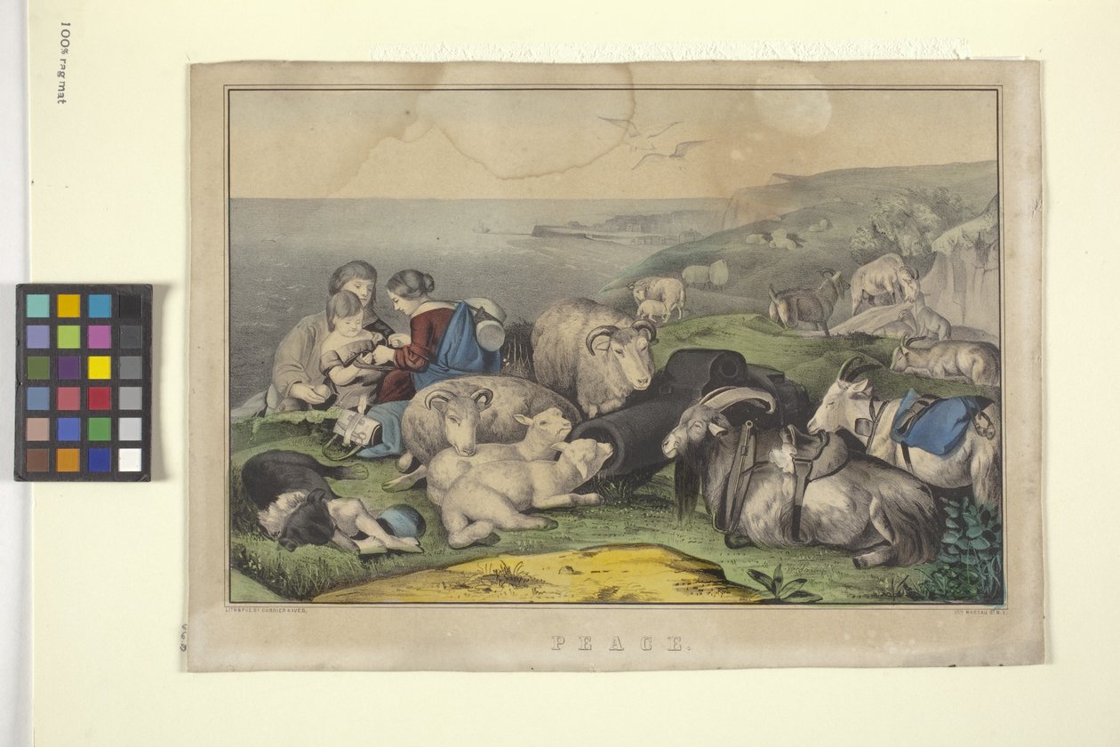 Pokój (litografia ręcznie kolorowana) autorstwa N. and Ives J.M. (1824 95) Currier