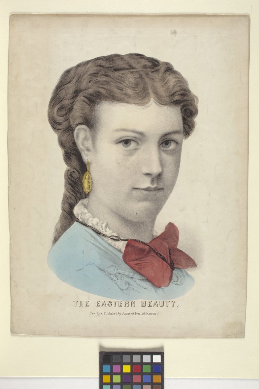 The Eastern Beauty (litografia ręcznie kolorowana) autorstwa N. and Ives J.M. (1824 95) Currier