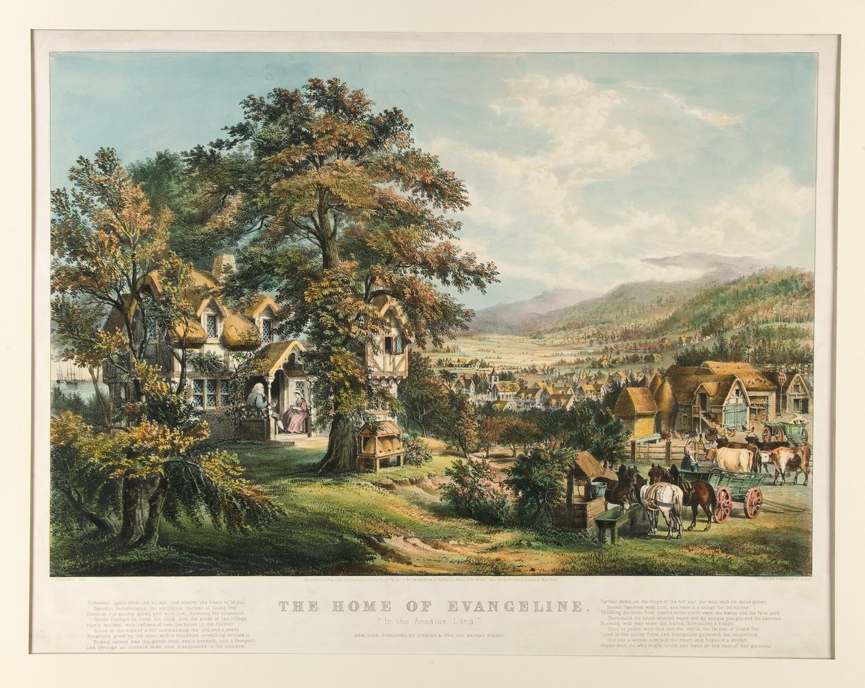 Dom Ewangeliny autorstwa Currier and Ives