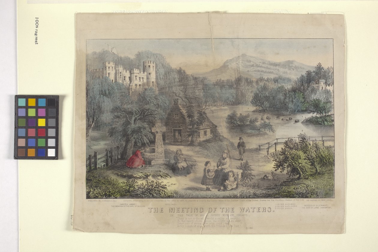 Spotkanie wód (litografia ręcznie kolorowana) autorstwa N. and Ives J.M. (1824 95) Currier