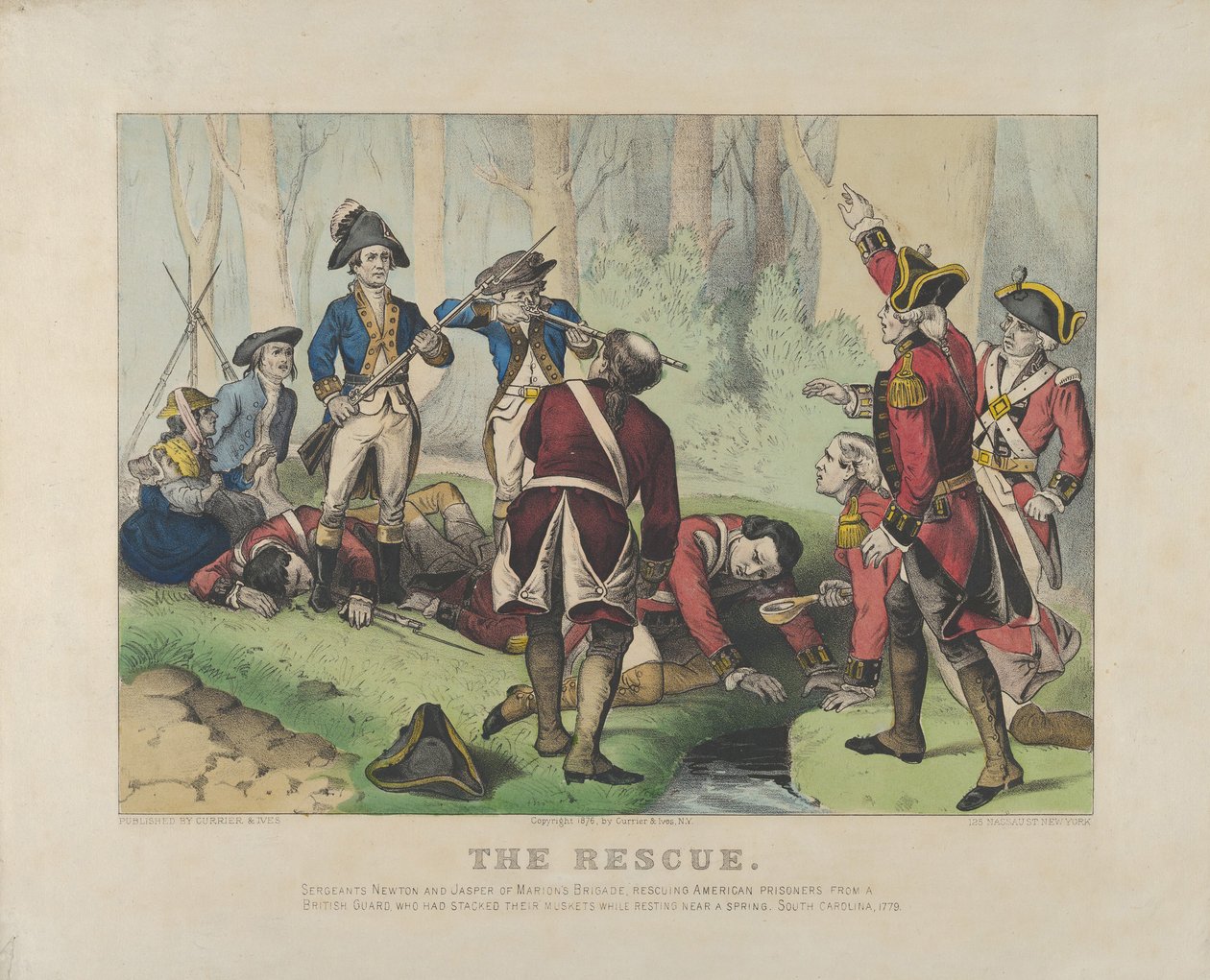 Ratunek autorstwa Currier and Ives