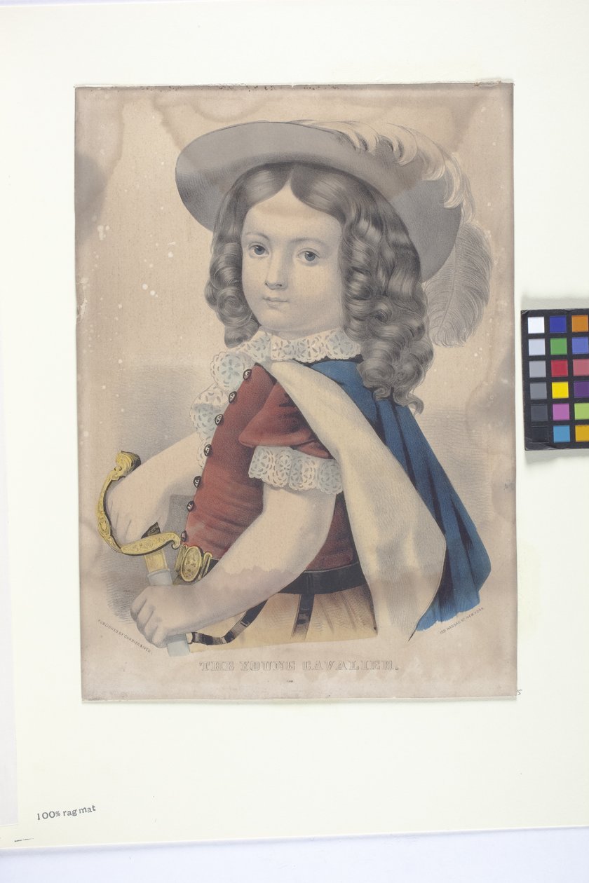 Młody kawaler (litografia ręcznie kolorowana) autorstwa N. and Ives J.M. (1824 95) Currier