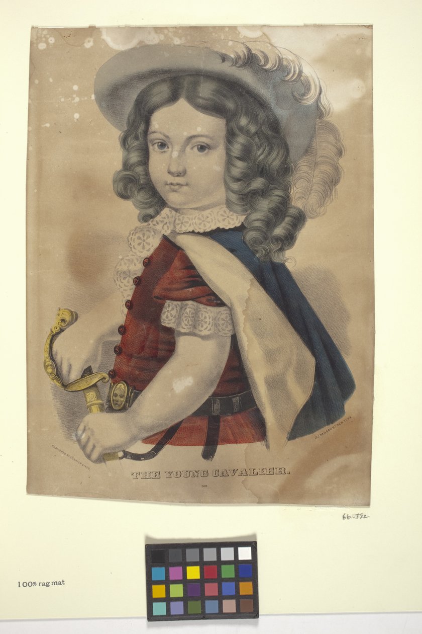 Młody kawaler (litografia ręcznie kolorowana) autorstwa N. and Ives J.M. (1824 95) Currier