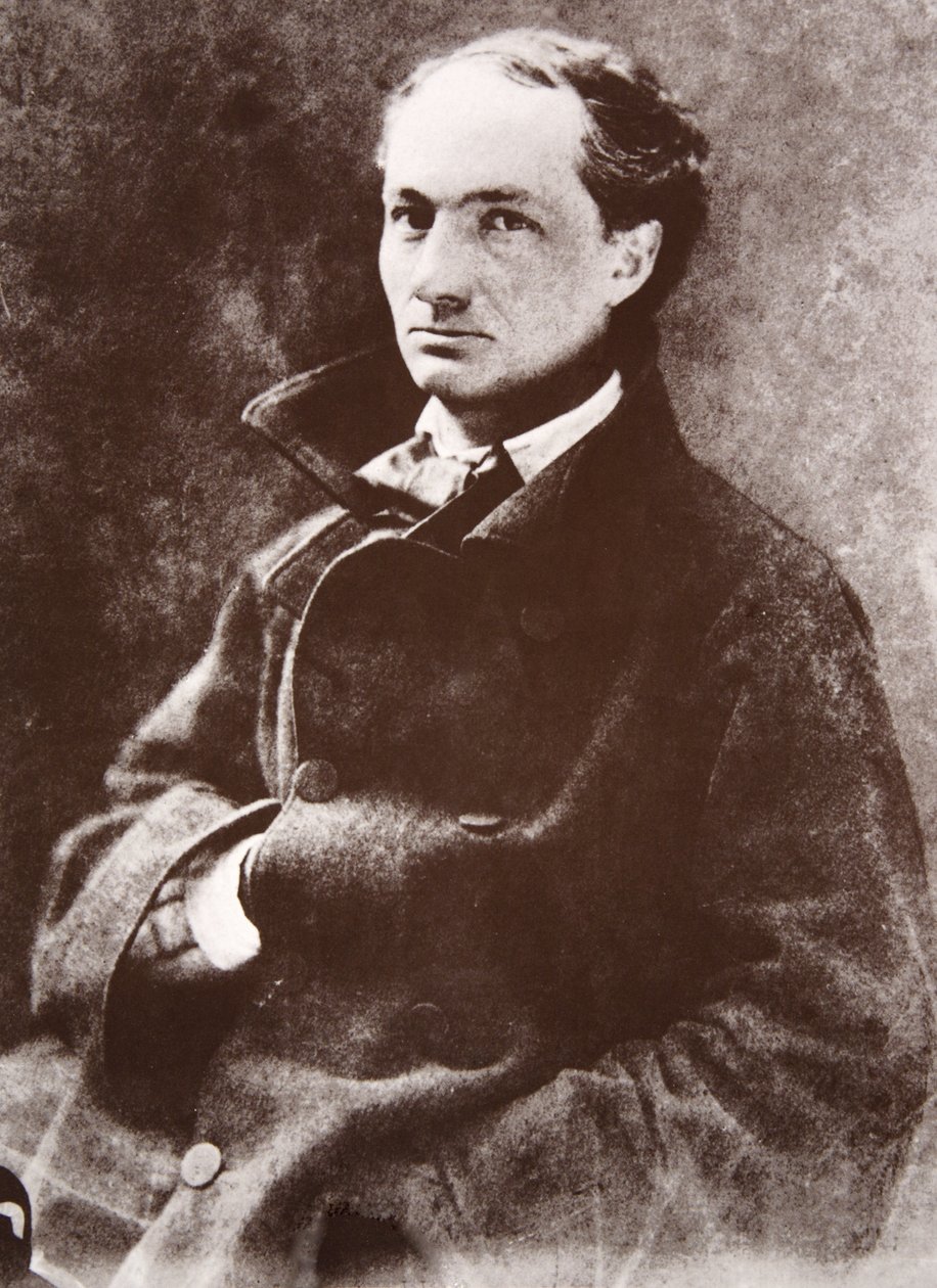 Charles Baudelaire, 1855 (fotograwiura) autorstwa Nadar