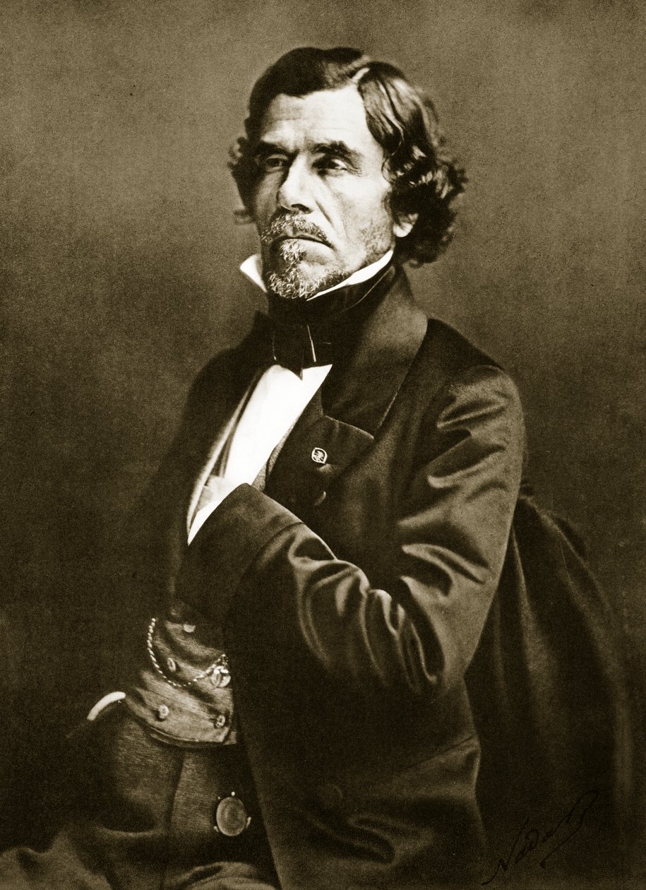 Eugene Delacroix (1798-1863) (zdjęcie w sepii) autorstwa Nadar