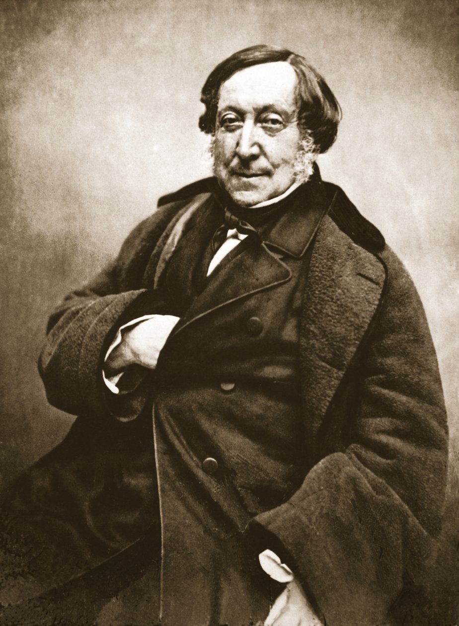 Gioacchino Rossini, 1856 (fotograwiura) autorstwa Nadar