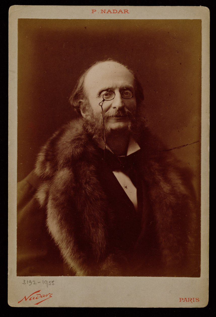 Jacques Offenbach (1819-80), niemiecki kompozytor, fotografia portretowa autorstwa Nadar