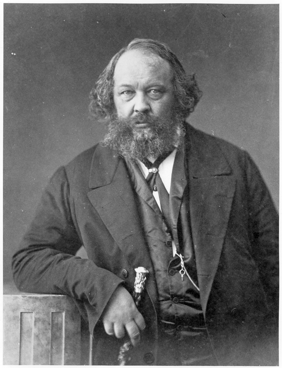 Portright Michaiła Aleksandrowicza Bakunina (1814-76) s.1860 autorstwa Nadar