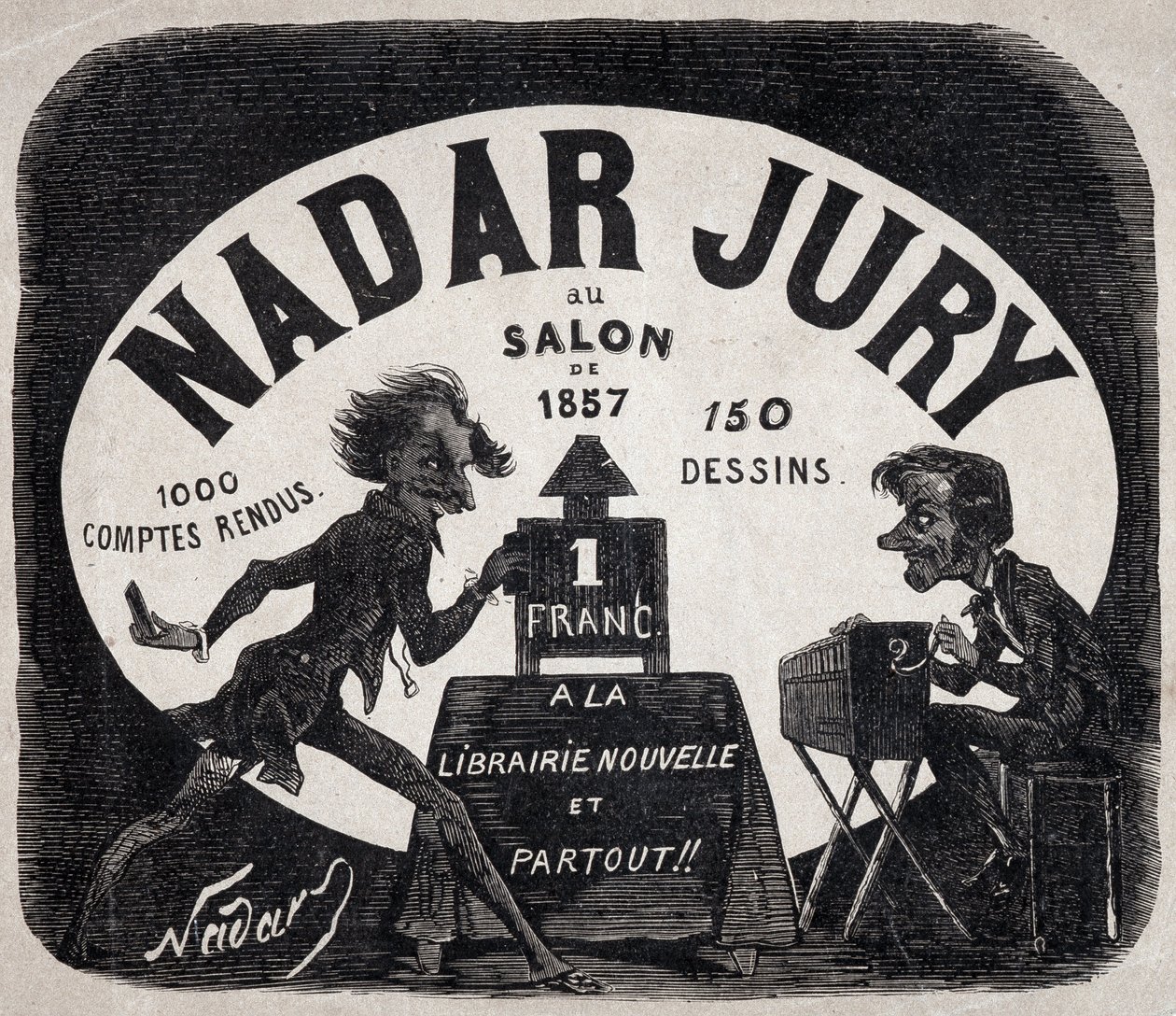 Album „Jury Nadarskie w salonie 1857” autorstwa Nadar