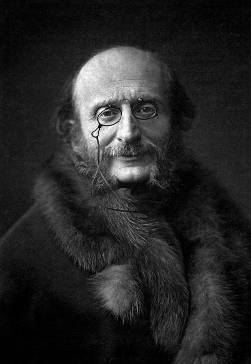 Francuski kompozytor Jacques Offenbach (1819-1880) ok. 1930 r. 1876 (zdjęcie czarno-białe) autorstwa Nadar
