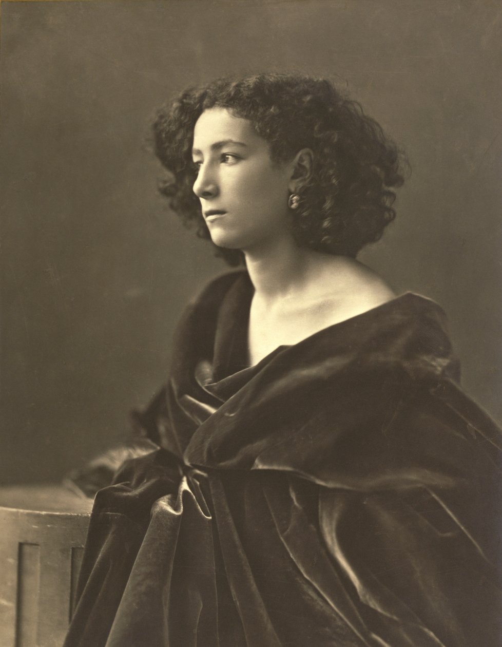 Sarah Bernhardt (1844-1924) francuska aktorka, fot. Gaspard-Felix Tournachon aka Nadar autorstwa Nadar