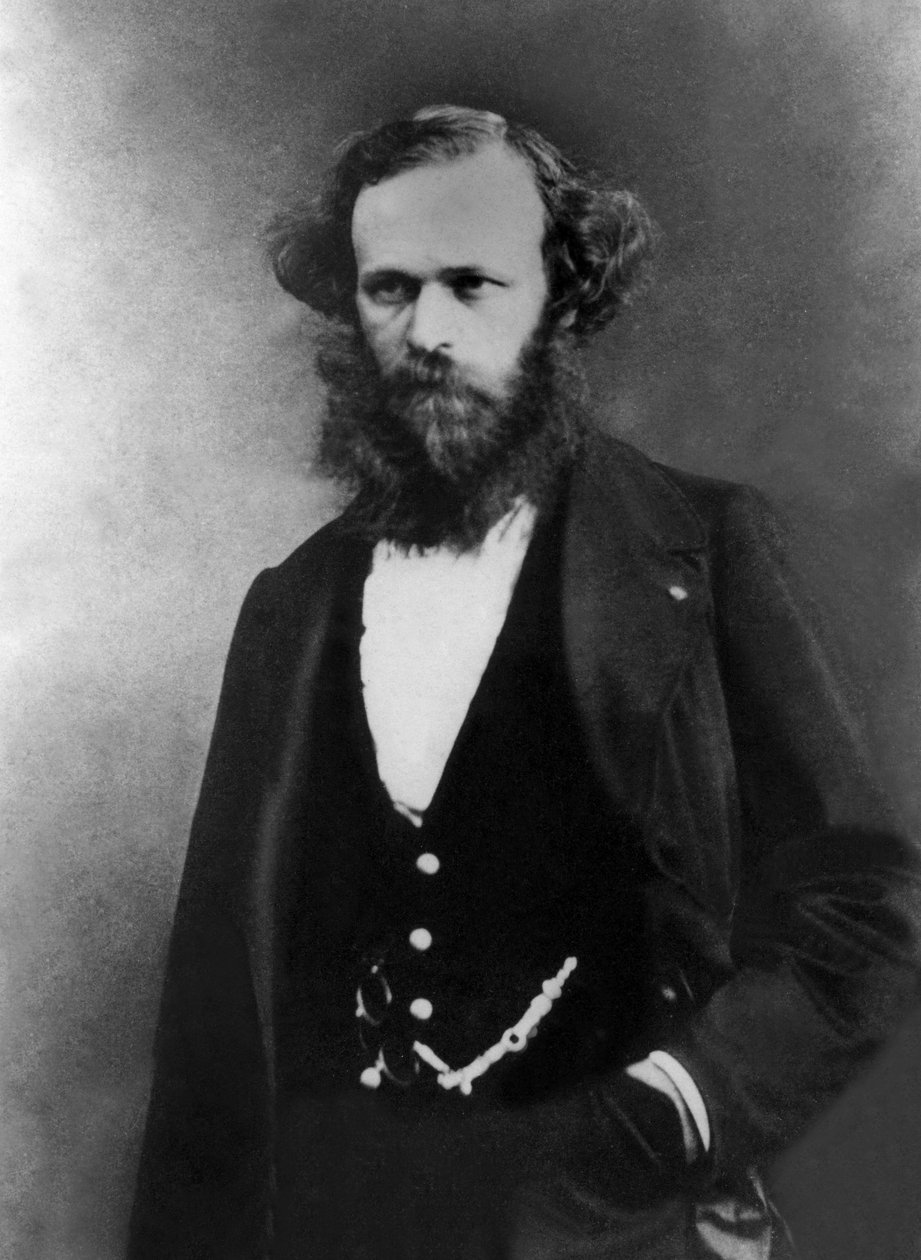 Arsene Houssaye (1815-1896) francuski pisarz, fot. Gaspard Felix Tournachon powiedział, że Felix Nadar (1820-1910) autorstwa Nadar