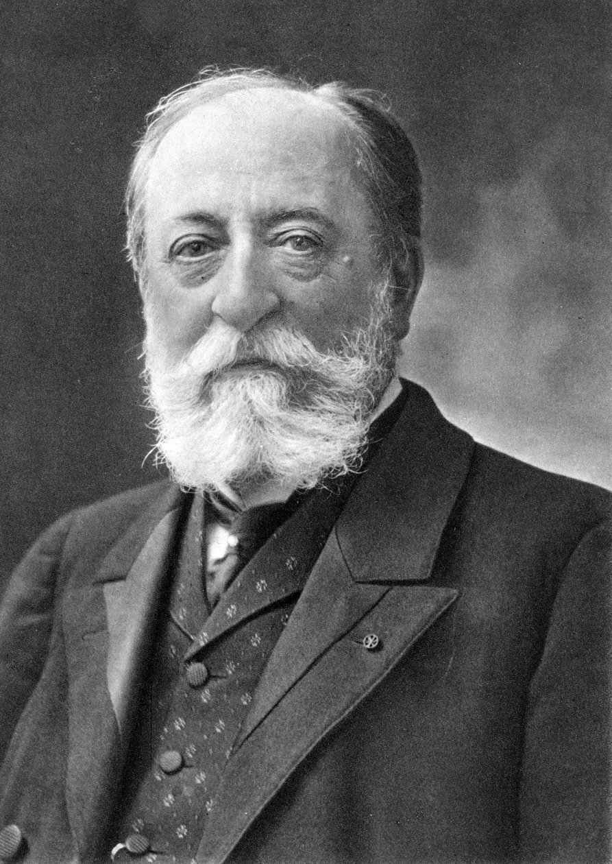 Camille Saint Saens (1835-1921) Kompozytor francuski, Z fotografii Nadara, pseudonim Gaspard-Felix Tournachon (1820-1910). autorstwa Nadar