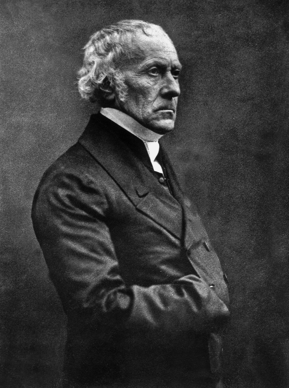 Francois Guizot (1787-1874) francuski historyk i polityk, zdjęcie Nadara, kwiecień 1850 autorstwa Nadar