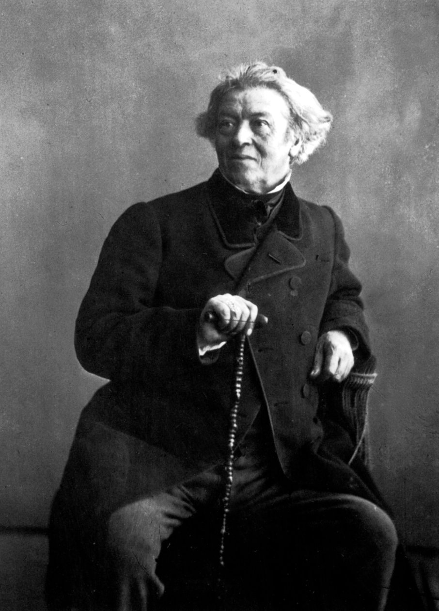 Francuska malarka Camille Corot sfotografowana przez Nadar autorstwa Nadar