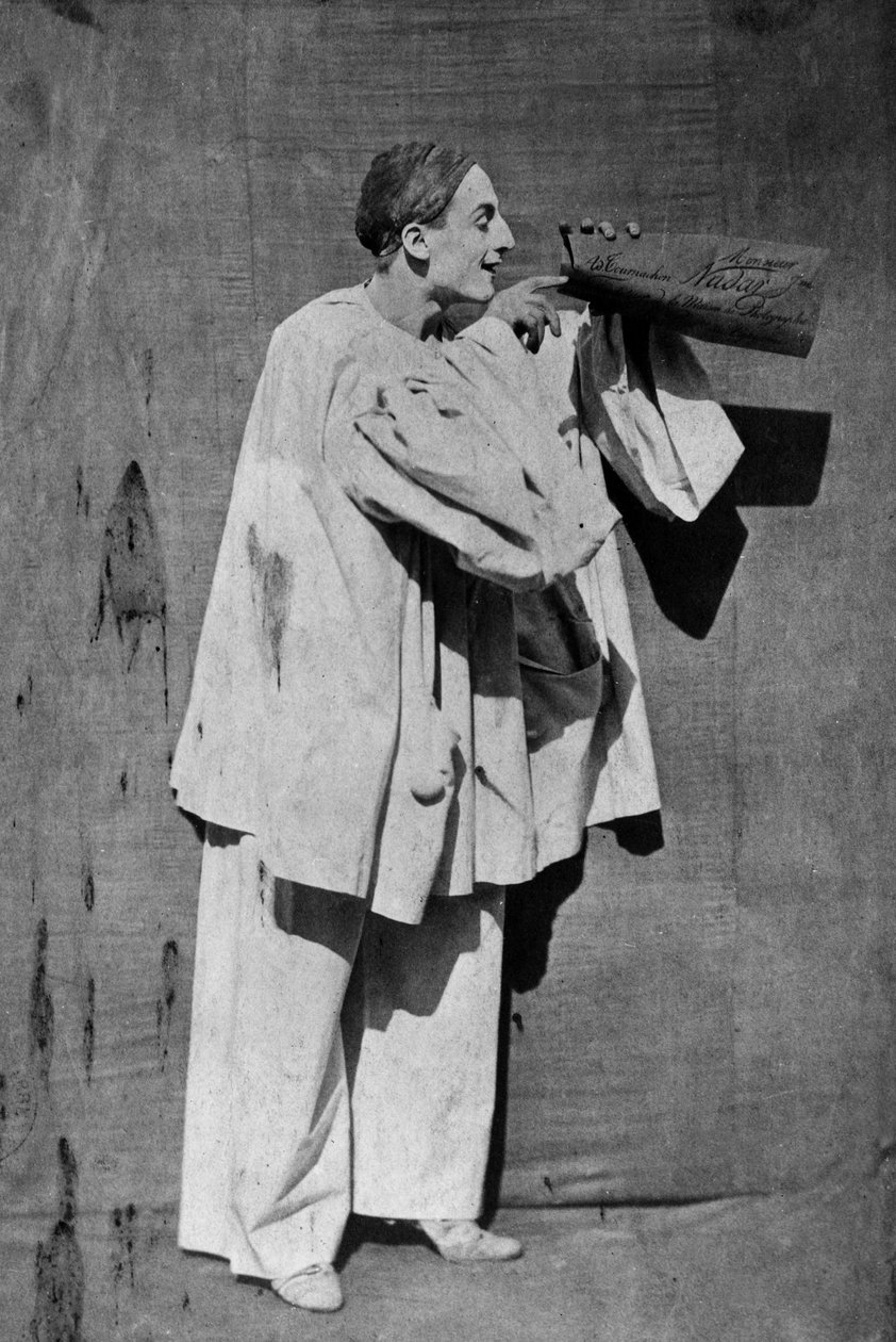 Mim Debureau : Pierrot, fot. Gaspard Felix Tournachon vel Nadar i Adrien Tournachon vel Nadar Młody autorstwa Nadar