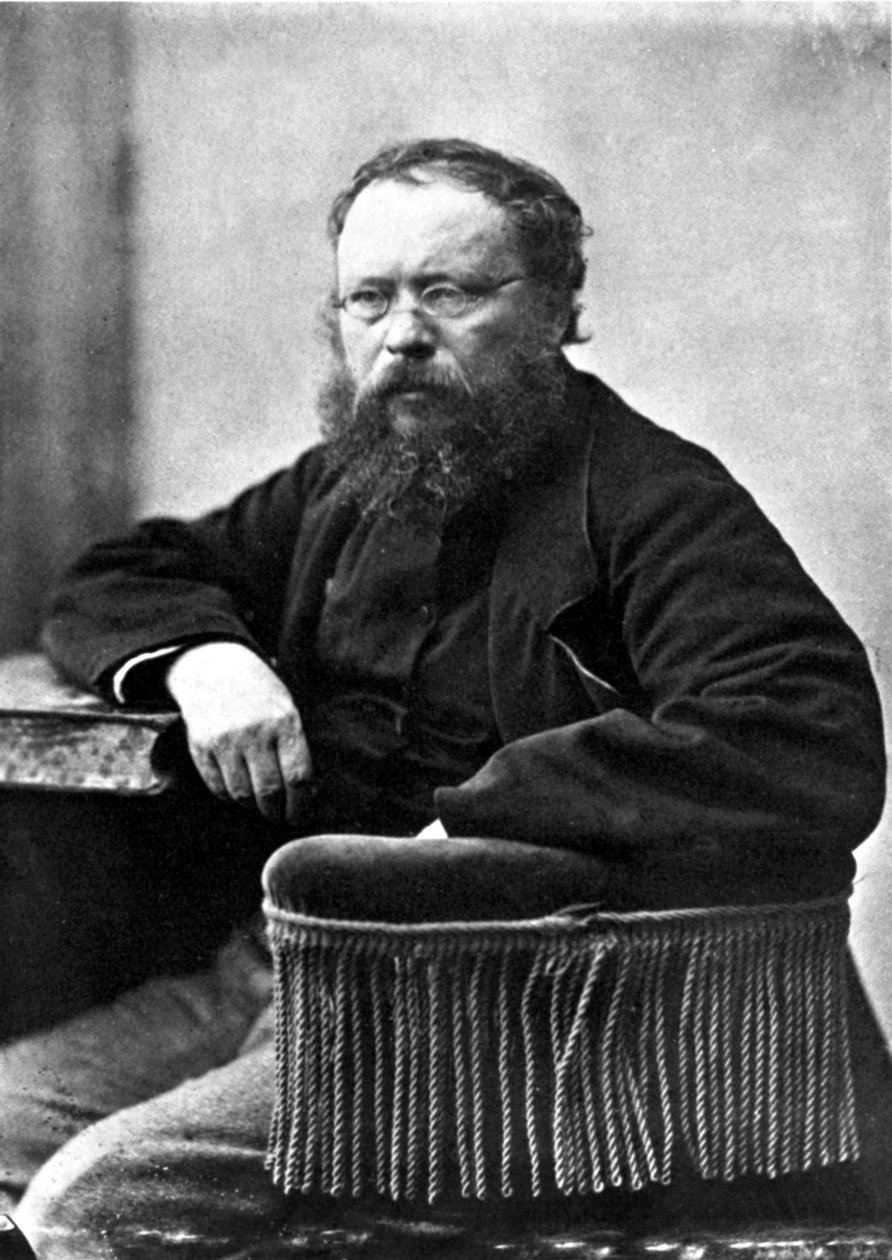 Pierre Joseph Proudhon (1809-1865) związek zawodowy Francuski socjalista i teoretyk polityki, fot. Gaspard Felix Tournachon powiedział, że Felix Nadar (1820-1910) w 1865 autorstwa Nadar