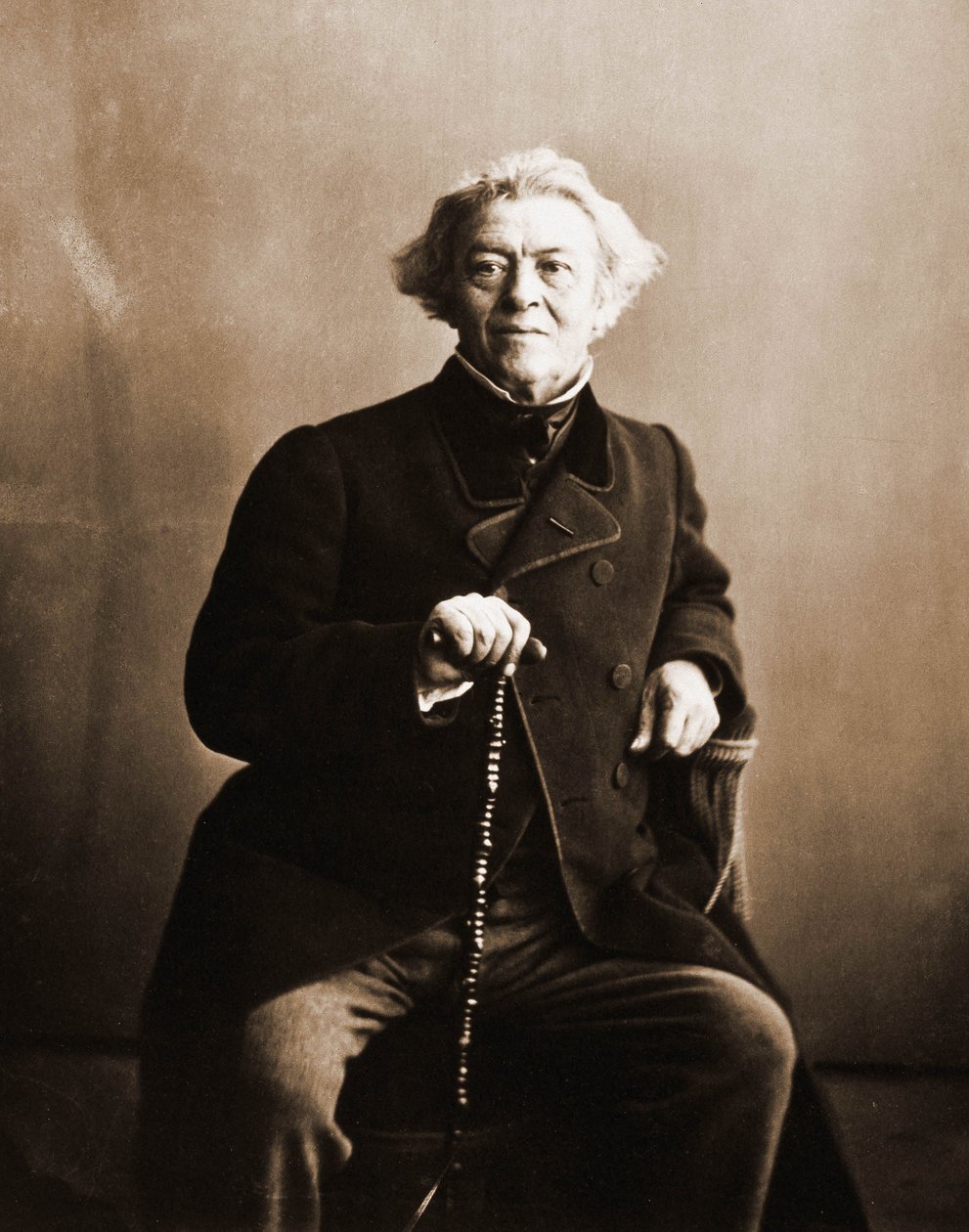 Portret Camille Corot, malarz 1796-1875 (foto) autorstwa Nadar